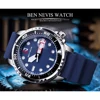BEN NEVIS Sport Series Quartz Watch Men Navy Blue Dial Waterproof Men's Wristwatch Clock Rubber Watch Strap Hombres Relojes ► Photo 2/6