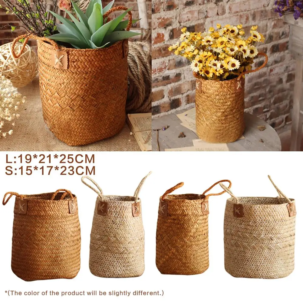 Hand-Woven Fruit Gardening Storage Basket Nordic Simple Box Hamper Organizer | Дом и сад