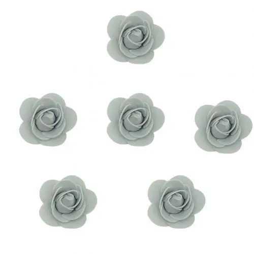 Grey 500 шт 3,5 см ПЭ пена роза искусственный цветок Сделай Сам Медведь кукла свадебный дом декор дома свадебное украшение Сделай Сам искусственный цветок - Цвет: Grey