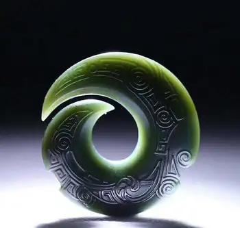 

100% real 7A hetian Jade Emerald Natural lucky jade hand-carved emerald pendant necklace for men women add certificate