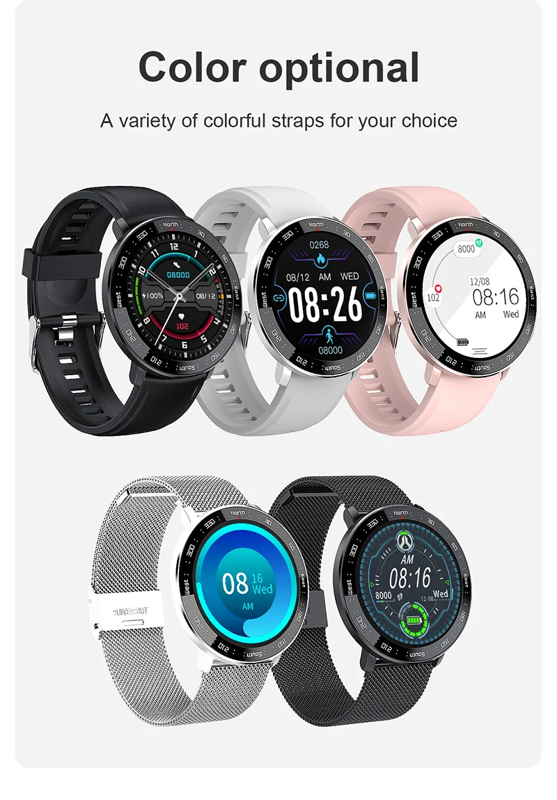 Montre de sport connectée NORTH EDGE contrôle de fréquence cardiaque