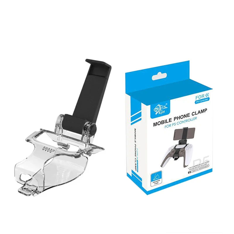 

Mobile Phone Bracket Clip Cell Phone Clamp for PlayStation 5 PS5 Wireless Controller Gamepad Mobile Phone Holder