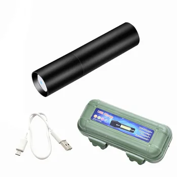 

Mini Aluminum Alloy Torch LED Outdoor Multi-Function USB Charging Glare Power Saving Lighting Flashlight