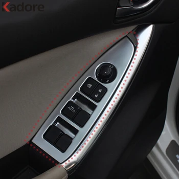 

Car Interior Window Lift Switch Cover Trim For Mazda CX-5 CX5 2012-2014 2015 2016 Matte Door Armrest Panel Trims Accessories LHD