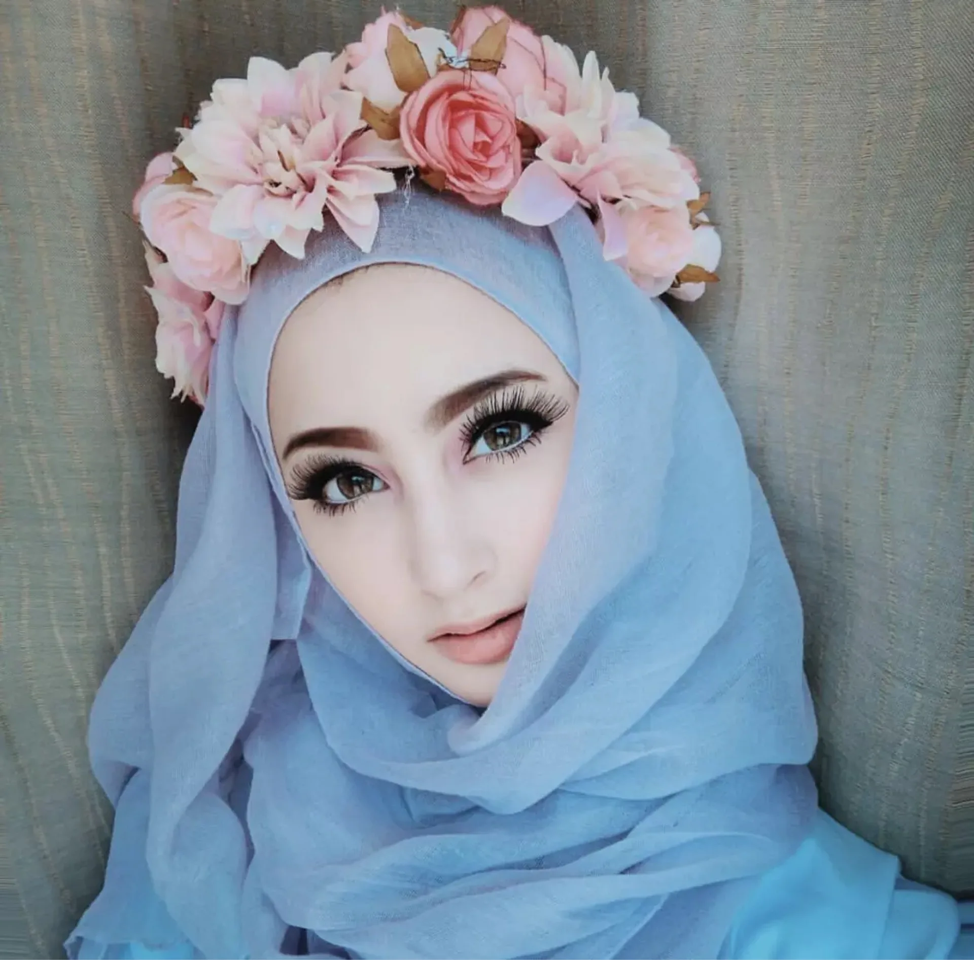 

Silk Voile Solid Color hijab Scarf Spring Soft head infinity scarf shawls and wraps luxury high quality women fashion 2020