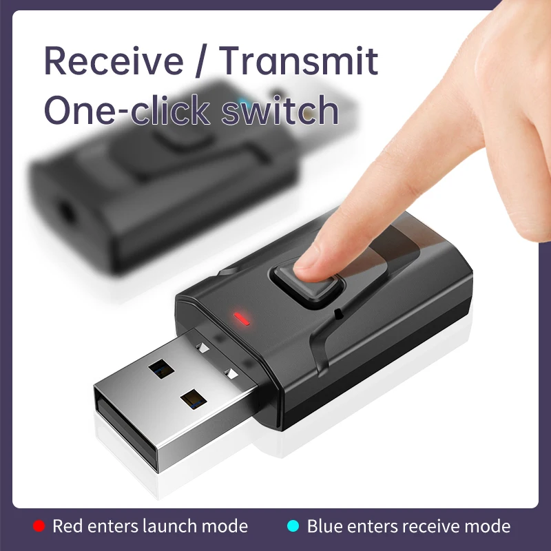 USB Bluetooth 5 0 приемник передатчик с микрофоном адаптер 3 в 1 EDR ключ мм AUX для ТВ ПК