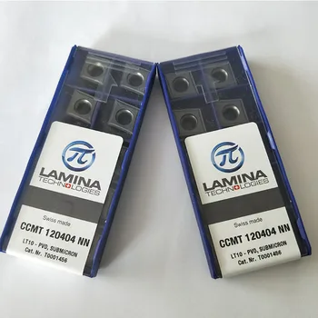 

CCMT120404-NN LT10 10pcs CCMT120408 NN LT10 lamina PVD internal turning tool Lathe Large single-sided CNC turning inser