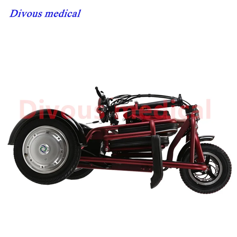Double Motor Electric Scooter 3 Wheel 48V 700W Lightweight Foldable Mobility Scooter for Elderly 2
