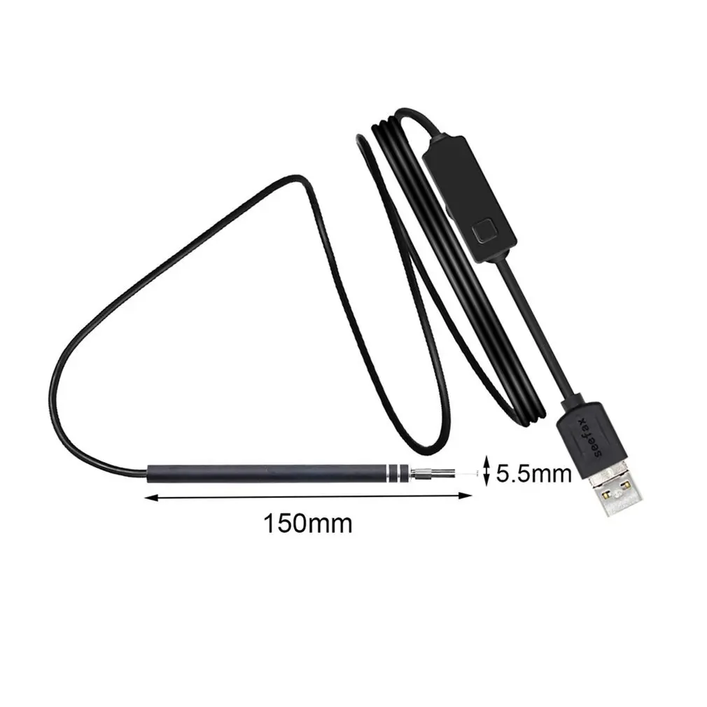 USB ушной эндоскоп для очистки ушей визуальная Ушная ложка с мини камерой HD