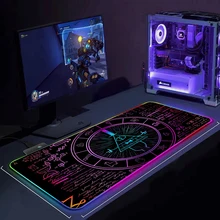 

Gaming RGB MousePad Big Locking Edge Speed Game Gamer LED Mouse Pad Notebook Mat for CSGO Personality Mathematician Digital