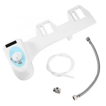 

Fresh Cold Water Spray Non-Electric Mechanical Adjustable Angle Bidet Toilet Seat Attachment Single Nozzle BIDET