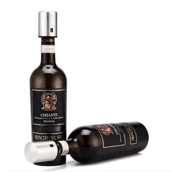 

Portable Mini Red Wine Stopper Stainless Steel Vacuum Memory Wine Stopper Electric Stopper Wine Corks Chain brand