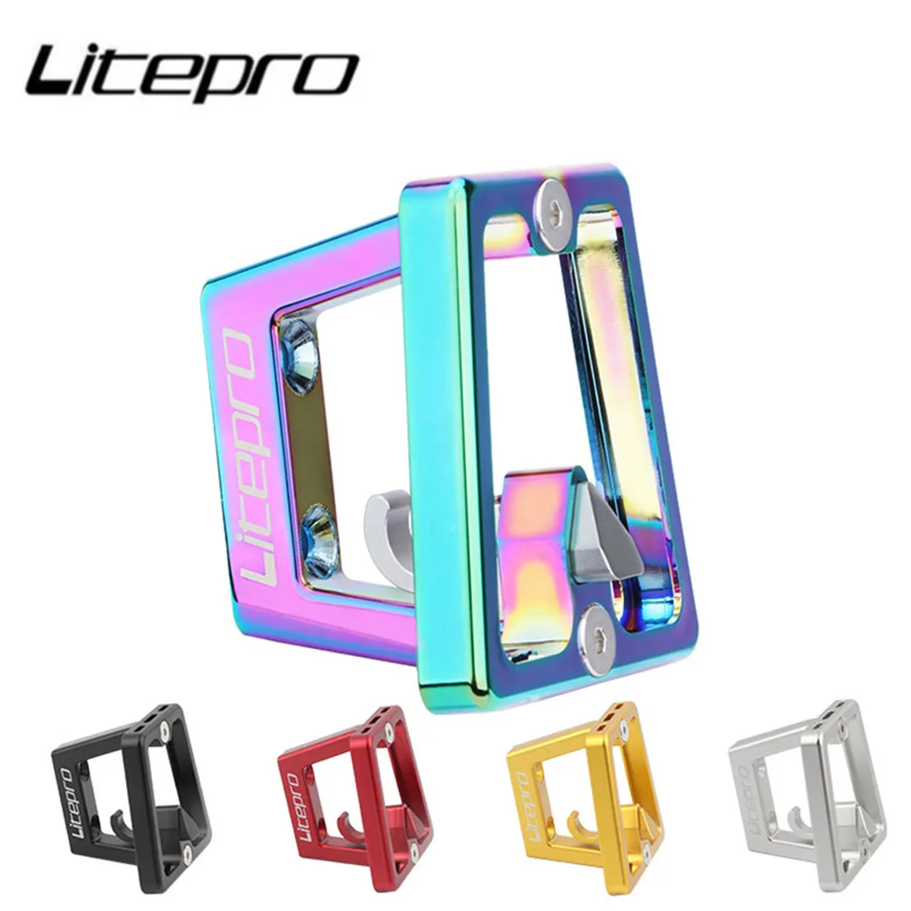 Litepro Pig Nose Front Shelf Mount Carrier Pannier Bicycle Block Bracket Bag Racks For Brompton Folding Bike