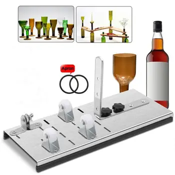 

Glass Bottle Cutter Cutting Thickness 3-10mm Aluminum Alloy Better Cutting Control Create Glass Sculptures