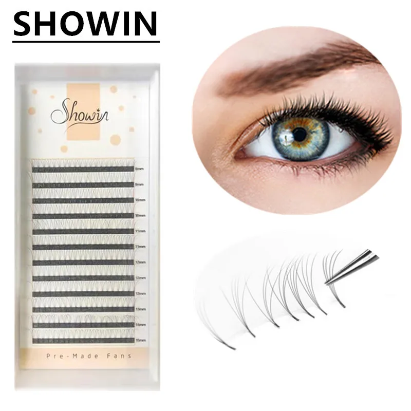 

Eyelashes 0.07mm 12 lines Premade Volume fans 6D Eyelash Extensions Pre made Russian Volume Lash Extensions