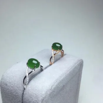 

925 Sterling Silver Retro Natural Jasper Men And Women Wedding Ring Fashionable Jasper Inlaid Zircon Rings