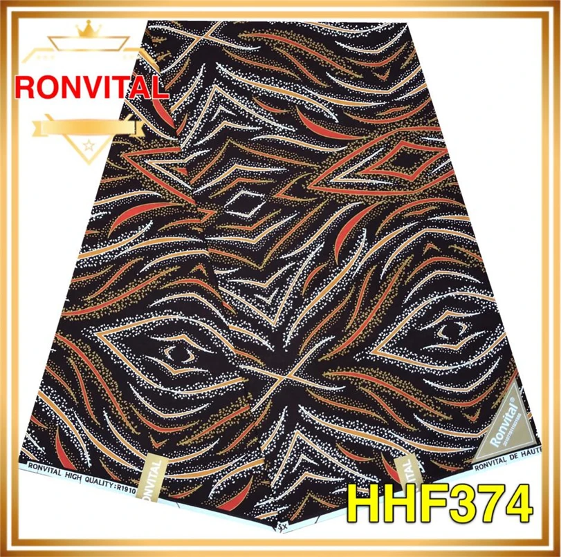 Ткань RONVITAL, восковая Ткань, хлопок, сделай сам, материал Анкара, Ткань 6 ярдов/шт,, Женская ткань