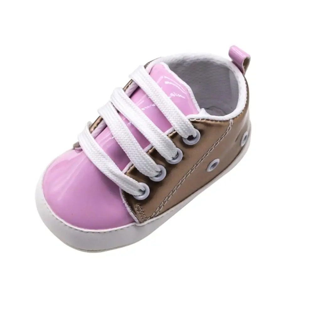 Z Toddler Shoes Baby Boys Girls Soft Sole Sneakers Anti-Slip Outdoor Walking Shoes Casual PU Shoes 0-18m - Цвет: Z