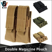 CQC Molle система тактический пистолет двойной подсумок Molle зажим военный страйкбол маг держатель сумка принадлежности для охоты