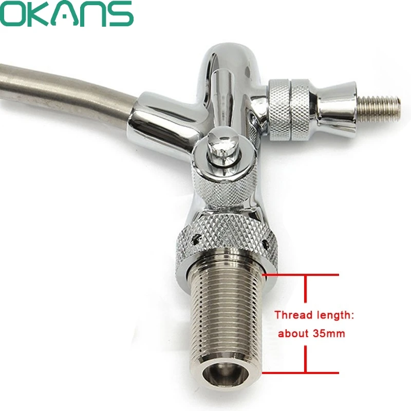 Adjustable Draft Beer Faucet Shank G5 8 Screw Thread 35mm With
