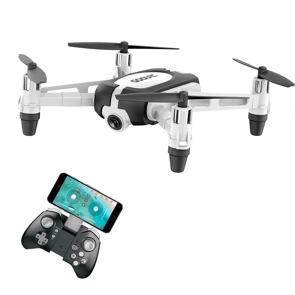 

GoolRC T700 720P Wifi FPV Mini Selfie Drone G-Sensor Altitude Hold One Key Return RC Training Quadcopter for Beginners Kids