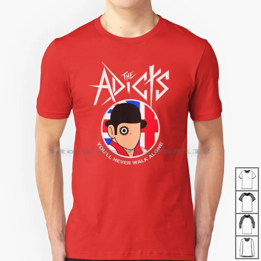 Футболка The Adicts Ynwa 100% хлопок спрей для пениса английская группа панк королева Бог