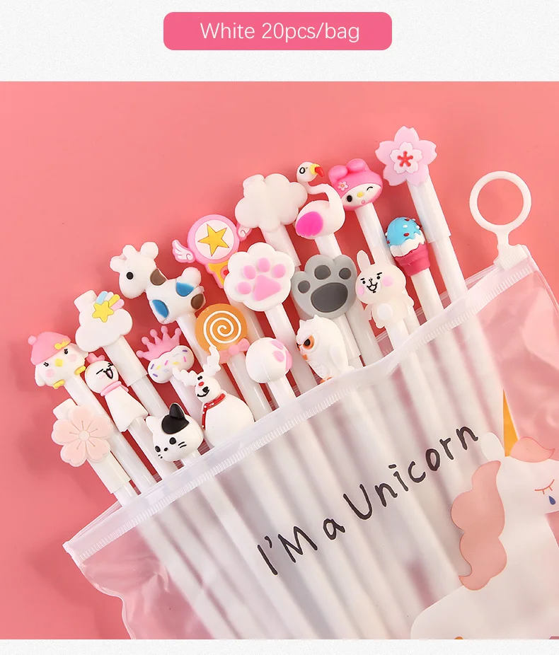 20Pcs/Set Gel Pen Unicorn Pen Stationery Kawaii School Supplies 12 Hc3c32355903b43bb9d0c8d7b7a6ee617e