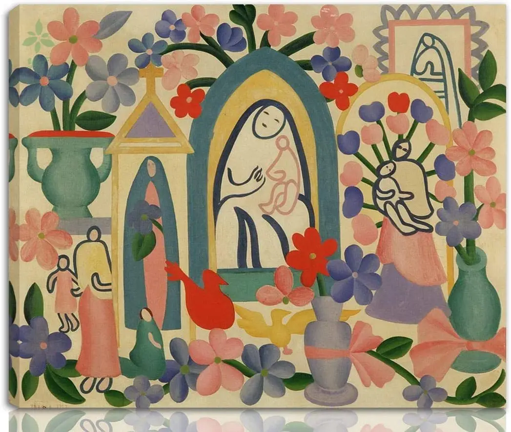 Tarsila Do Amaral Print On Canvas Famous Paintings Fine Art Wall Decor  Brazilian Religion - AliExpress, image size:1047x886