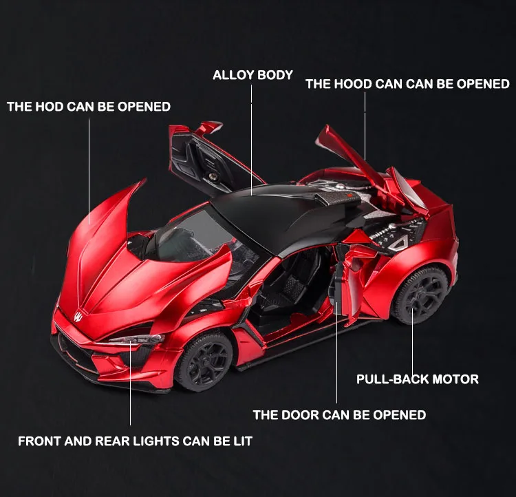 Литая 1:32, новинка, Lyken, Спортивная модель автомобиля, металлический сплав, автомобиль, моделирование, оттягивающие назад, автомобили, игрушки для детей, подарки для детей