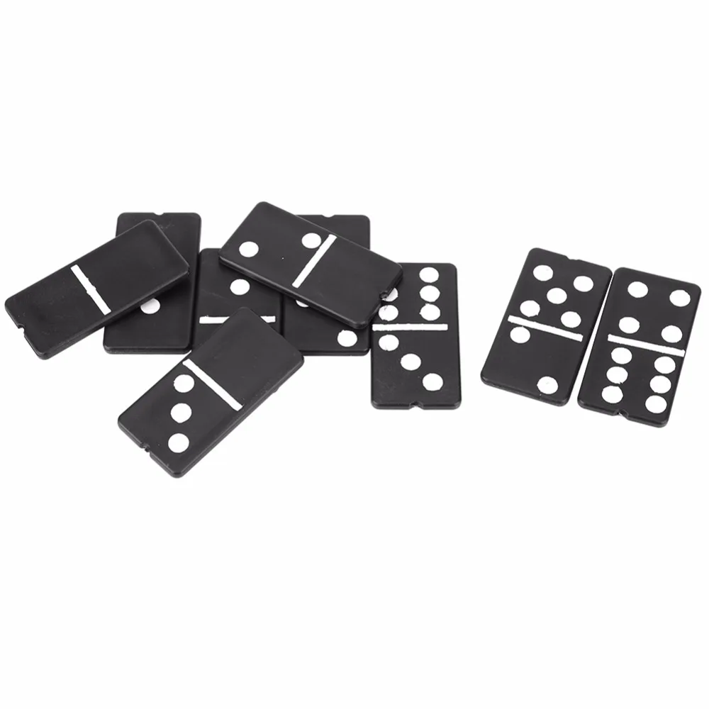 28pcs Dominoes Board Game with Transparent Box Package Intellectual Table Game Parent-child Interactive Toys for Kids Adult Gift