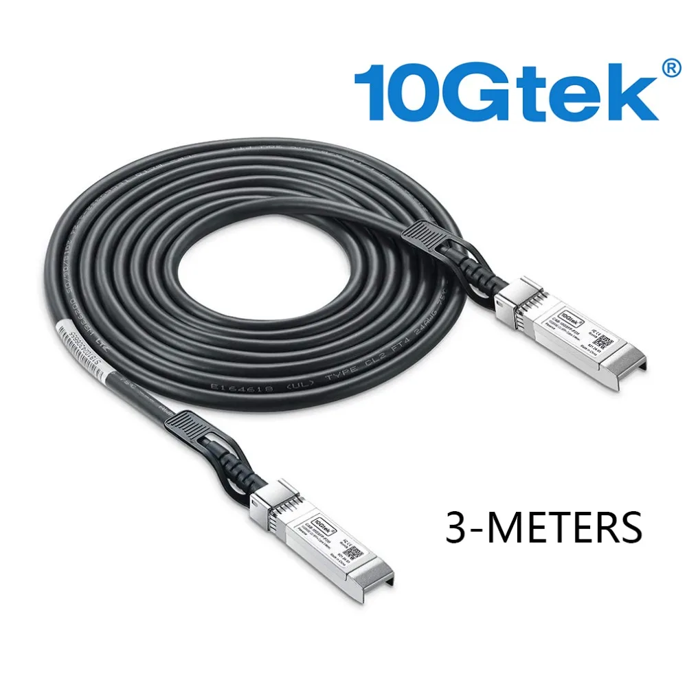 10gtek для можжевельника QFX-SFP-DAC-1M/EX-SFP-10GE-DAC-1M 10 ГБ/сек. 10GBASE-CU Twinax для программирования в производственных условиях+ прямого подключения Медь кабеля длиной 1 метр