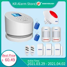 KERUI – panneau d'alarme sans fil W2 WiFi PSTN GSM, système de sécurité domestique anti-cambriolage, contrôle par application Compatible avec caméra IP RFID et détecteur PIR