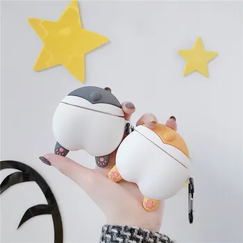 

For Huawei Freebuds 3 Case 3D Cute Cartoon Puppy Corgi Earphone Cover For Huawei FreeBuds 3 Pro Free Buds 3 Kawaii Soft Case