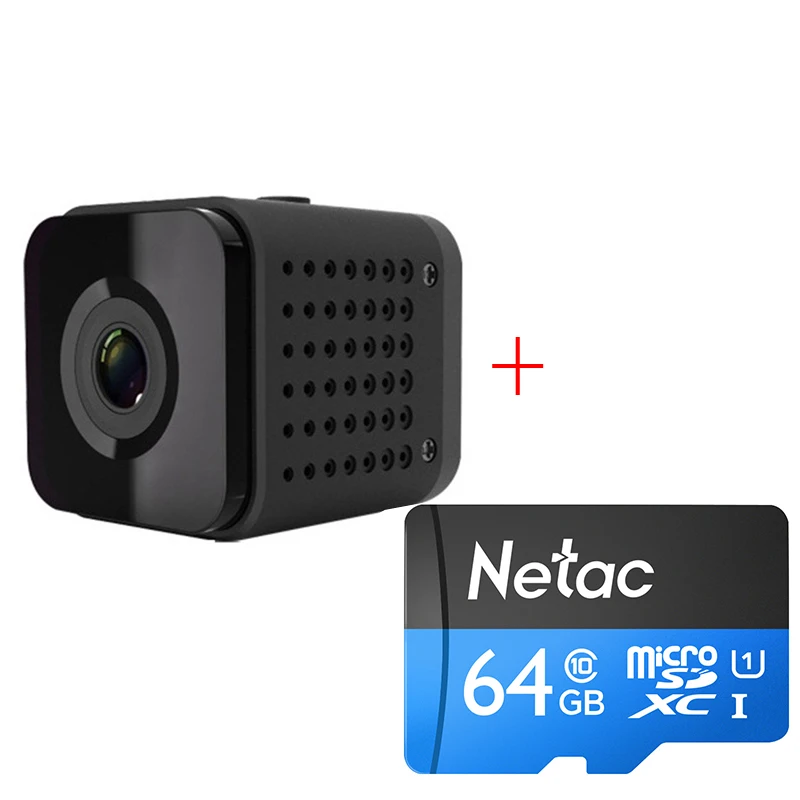 HDQ13 64GBTFCard Мини Портативный Wifi IP мини DV камера очень маленькая система Скрытого видеонаблюдения микро Wifi Беспроводная камера мини DV ночного видения CCTV; аудио камера - Цвет: HDQ13 64GBTFCard