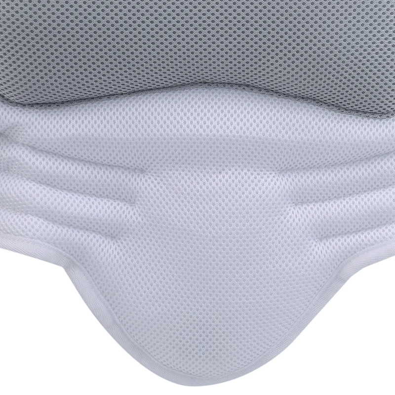 5D Mesh Fox Bath Pillow Soft Bathtub Pillow With Backrest Suction Cup Neck Cushion Machine Washable Bathroom Accessories