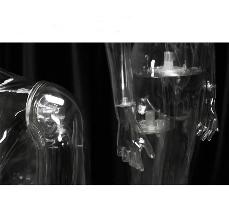 高品質のクリアマネキントルソー透明上半身モデル発売中