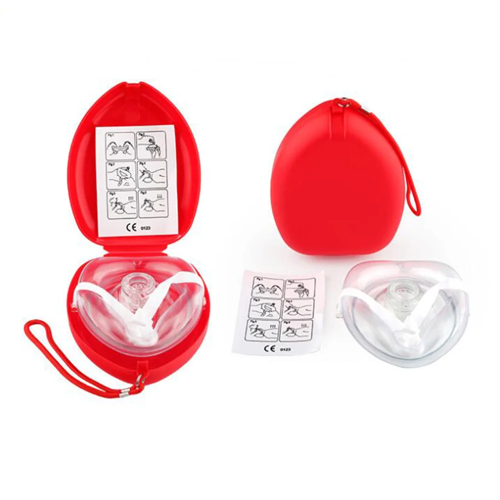 Спасательная маска CPR, маска первой помощи, реаниматор, односторонний клапан CPR, лицевая маска для выживания, снаряжение для выживания на открытом воздухе