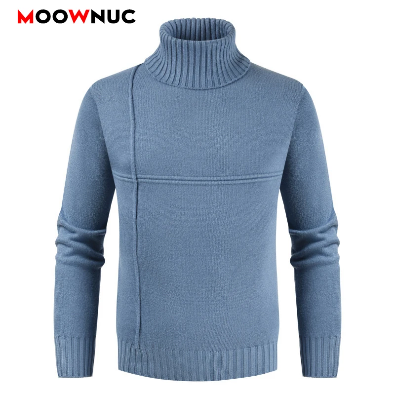 

Sweaters New Pullover Sweaters Spring Long Sleeve Shirt Homme Fashion Men's Clothes Smart Casual Male Slim Fit Solid MOOWNUC