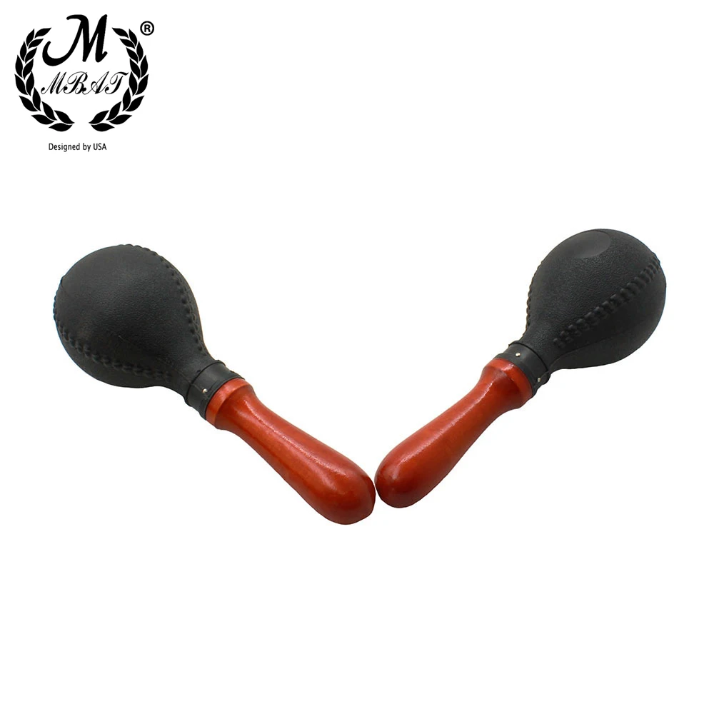 M MBAT Rattles Sand Hammer for Party Wooden Maracas Baby Shaker Toy Kids Educational Tools Music Gift Percussion Instrument