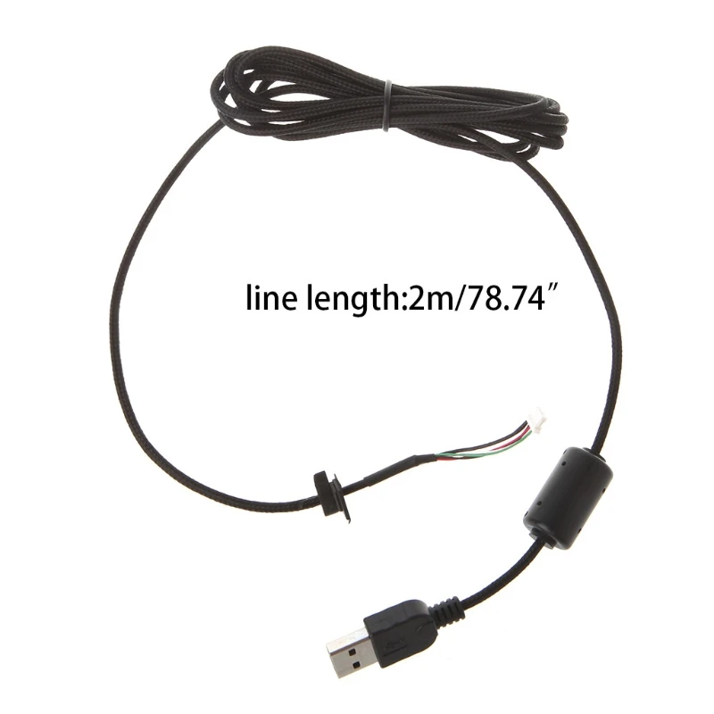 2 м прочный нейлоновый плетеный кабель USB кабель для мыши для logitech G9 G9X