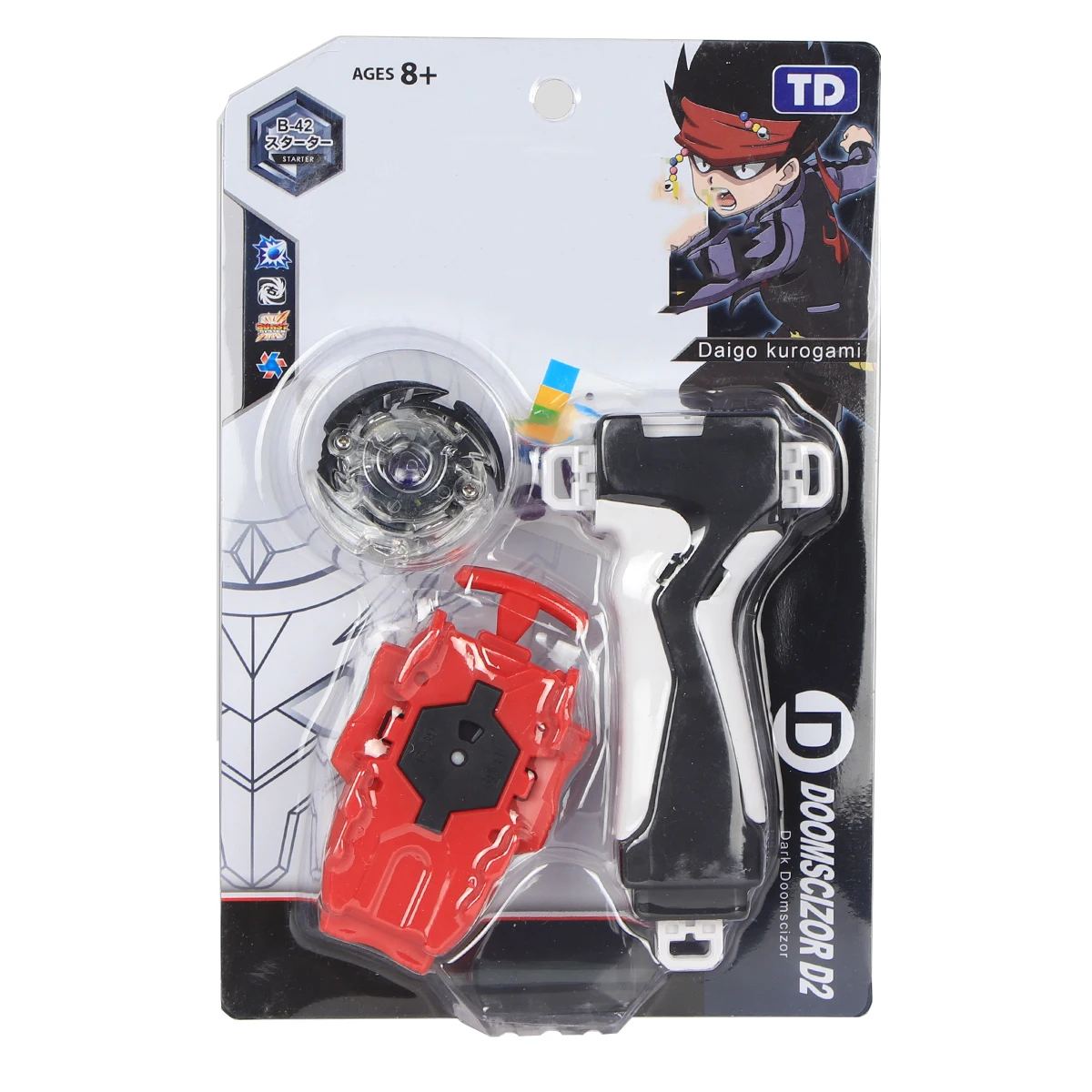 

Single Beyblades Burst with Launcher and Handlebar Wire Racing Antenna Toys for Children in Plastic Package