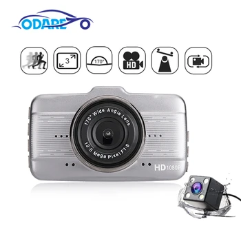 

Odare 3 Inch Full HD 1080P Car DVR Camera Dual Lens Dash Cam IPS Screen Driving Video Recorder Dashcam Auto Registrator G-sensor