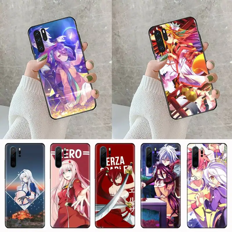 

Game NO life Anime Phone Case For Huawei Enjoy 7 7s 8 8e 9 9e 10 plus P8lite 2017 Honor 5a view9 play 3e