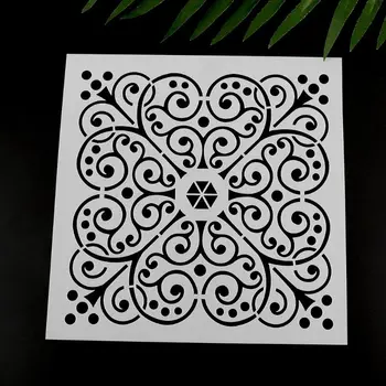 

16pcs Mandala Stencil Wall Painting DIY Drawing Template for Stone Wood Funiture D08B