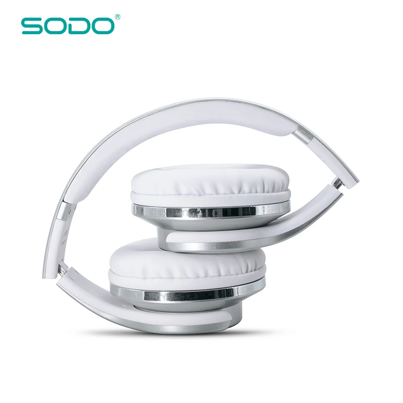 Высококачественные поворотные Bluetooth наушники SODO MH1 NFC 2 в 1 с динамиком