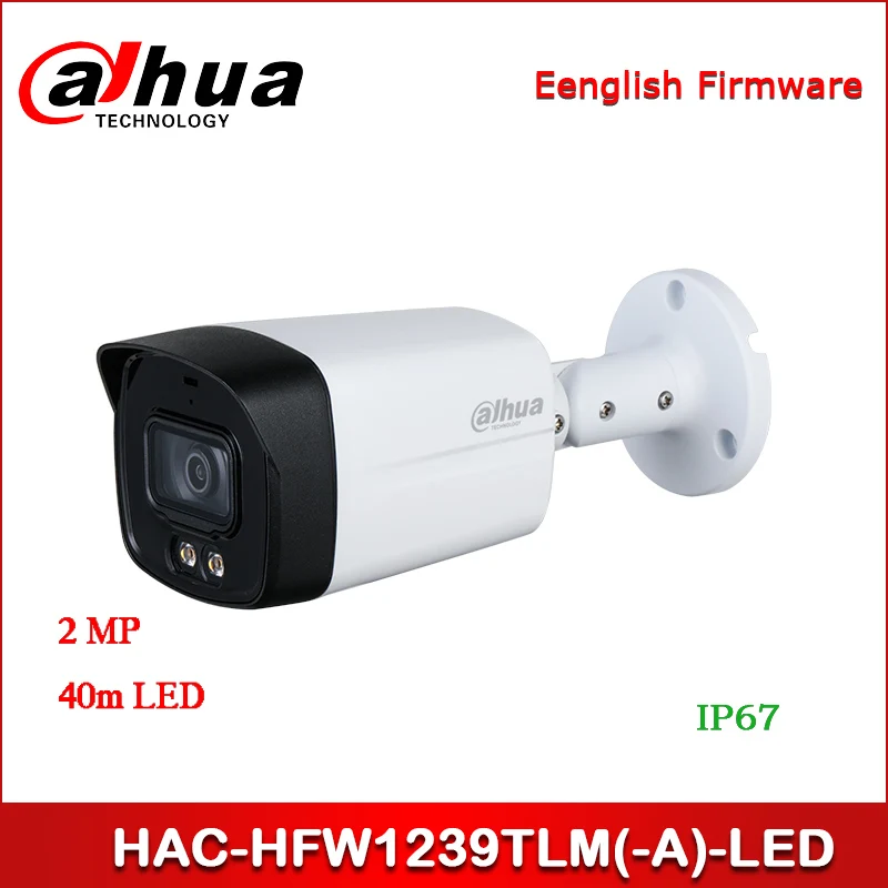 Dahua HAC-HFW1239TLM-LED HAC-HFW1239TLM-A-LED 2M полноцветная камера видеонаблюдения HDCVI 40 м