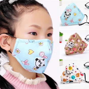 

Children Mouth Mask For Kids Cartoon Thicken Smog Mask PM2.5 mask Warm Dust Mask Facial Protective Covers Mouth Cap dropshipping