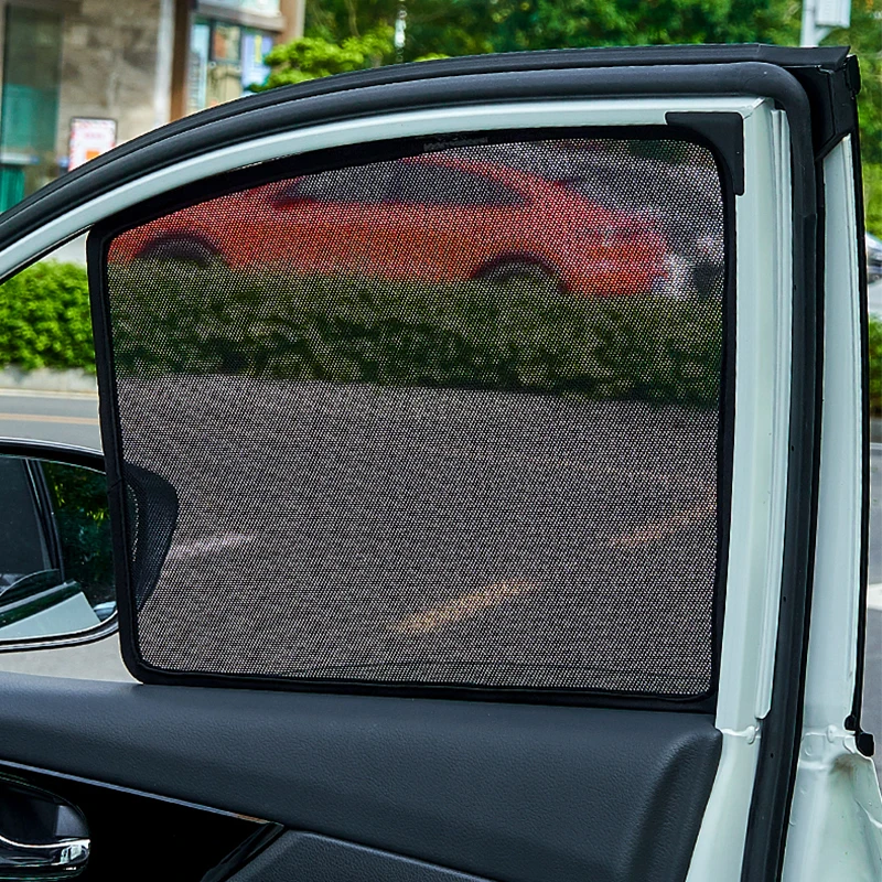 For Kia NIRO Window Curtains Magnetic Sunshield Mesh Car Screen Sun Shades Visor Front Windshield Cover Windscreen Sunshade Nets