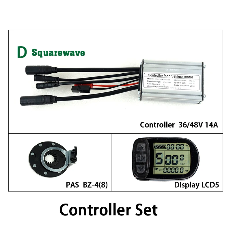 D SQ BZ4 LCD5 EJOYQI 36V48V 250 Вт весь Водонепроницаемый Контроллер 14A с светильник Fuction LCD5 дисплей PAS набор электронных велосипедов конверсионный комплект датчик Холла - Цвет: D SQ BZ4 LCD5