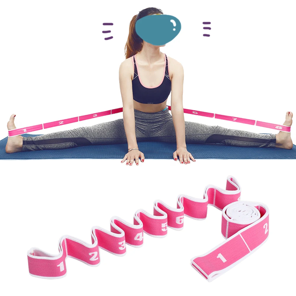 Adjustable Elastic Yoga Belt Latin Dance Yoga Pull Strap Stretching Band 